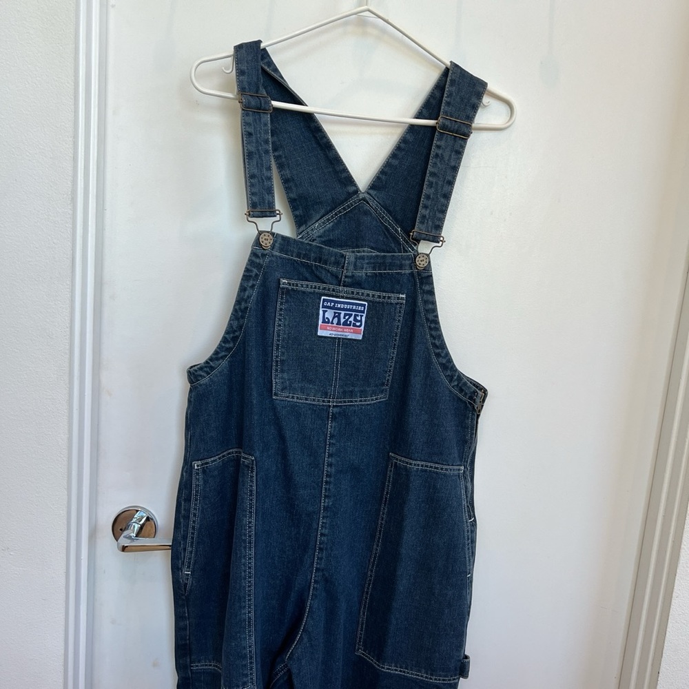 Lazy oaf oversized dungarees in xs denim